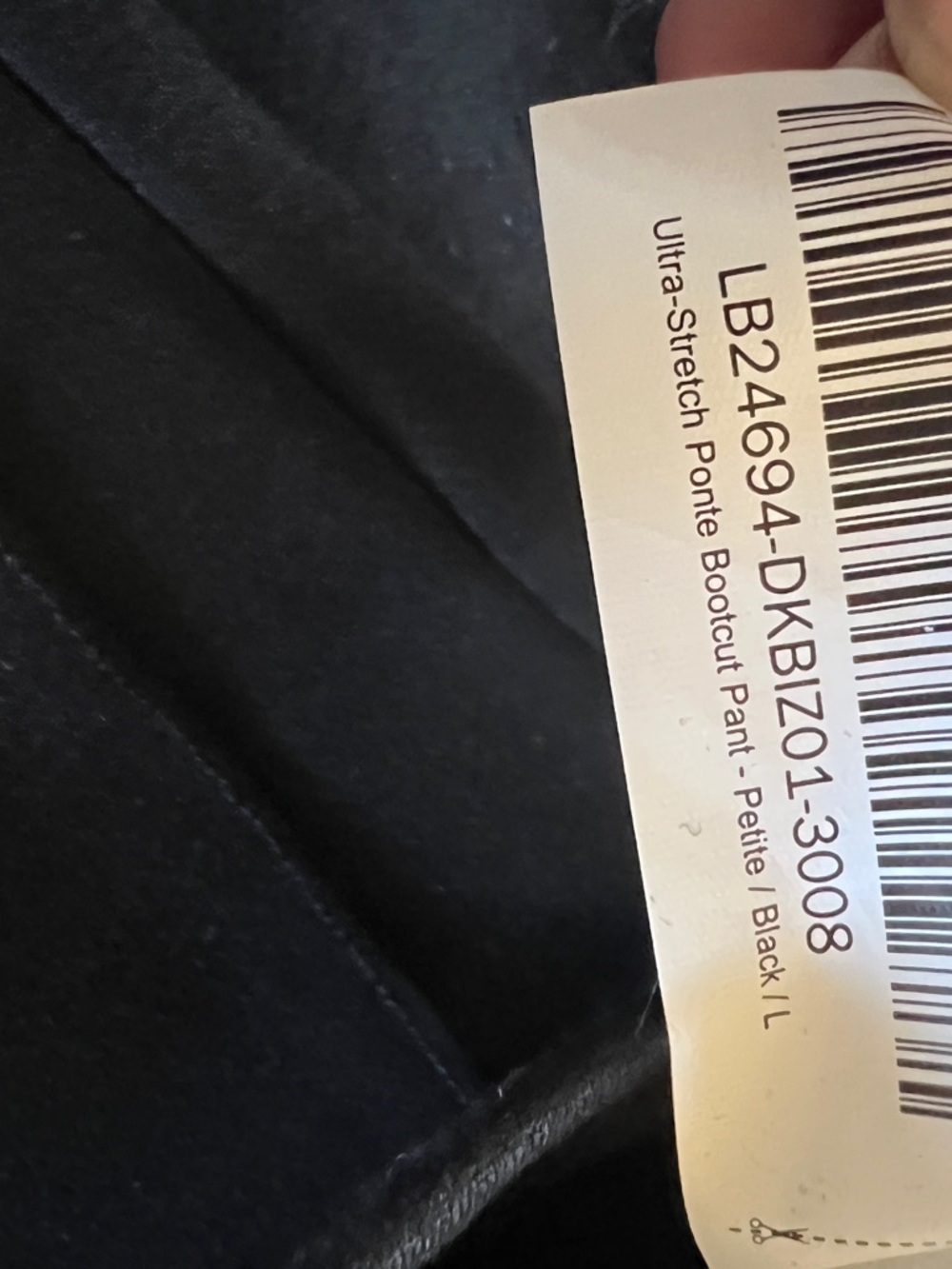 Quince Black Ponte Bootcut Pants Petite High Rise Stretch NWT Minimalist - Picture 6 of 7